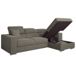 ΚΑΝΑΠΕΣ ΚΡΕΒΑΤΙ ΓΩΝΙΑΚΟΣ ARTELIBRE ΔΕΞΙΑ ΓΩΝΙΑ ELOISE TAUPE 260X170X75-90CM