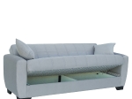 ΚΑΝΑΠΕΣ ΚΡΕΒΑΤΙ ΤΡΙΘΕΣΙΟΣ ARTELIBRE DIEGO 3S ΓΚΡΙ 210X84X86CM