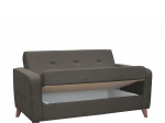 ΚΑΝΑΠΕΣ ΚΡΕΒΑΤΙ ΔΙΘΕΣΙΟΣ ARTELIBRE GABRIEL 2S ΓΚΡΙ 146X79X81CM
