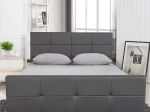 ΚΡΕΒΑΤΙ ARTELIBRE ANEMONE ΓΚΡΙ PU 216X160.5X93CM (ΣΤΡΩΜΑ 150X200CM)