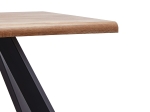 ΤΡΑΠΕΖΙ ΤΡΑΠΕΖΑΡΙΑΣ ARTELIBRE AOSA HONEY MAPLE/ΜΑΥΡΟ MDF/ΜΕΤΑΛΛΟ 160X90X76CM