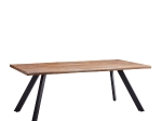 ΤΡΑΠΕΖΙ ΤΡΑΠΕΖΑΡΙΑΣ ARTELIBRE AOSA HONEY MAPLE/ΜΑΥΡΟ MDF/ΜΕΤΑΛΛΟ 160X90X76CM