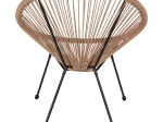 ΠΟΛΥΘΡΟΝΑ ΚΗΠΟΥ ARTELIBRE APRONIUS ΦΥΣΙΚΟ/ΜΑΥΡΟ RATTAN/ΜΕΤΑΛΛΟ 71X73X77CM