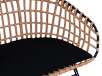 ΚΑΝΑΠΕΣ ΚΗΠΟΥ ARTELIBRE ARVENIUS ΦΥΣΙΚΟ/ΜΑΥΡΟ RATTAN 124X57X77CM
