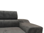 ΚΑΝΑΠΕΣ ΚΡΕΒΑΤΙ ΓΩΝΙΑΚΟΣ ARTELIBRE CASABLANCA ΣΚΟΥΡΟ ΓΚΡΙ 280X203X78-93CM