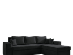 ΚΑΝΑΠΕΣ ΓΩΝΙΑΚΟΣ ARTELIBRE ΑΝΑΣΤΡΕΨΙΜΟΣ CAHABON ΜΑΥΡΟ 250X210X79CM