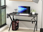 ΓΡΑΦΕΙΟ GAMING ARTELIBRE BERU ΜΑΥΡΟ ΞΥΛΟ/ΜΕΤΑΛΛΟ 120X65X75CM