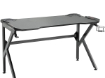 ΓΡΑΦΕΙΟ GAMING ARTELIBRE BERU ΜΑΥΡΟ ΞΥΛΟ/ΜΕΤΑΛΛΟ 120X65X75CM