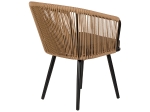 ΠΟΛΥΘΡΟΝΑ ΚΗΠΟΥ ARTELIBRE LOFOI ΜΑΥΡΟ/ΚΑΦΕ ΑΛΟΥΜΙΝΙΟ/RATTAN 60X62X81CM