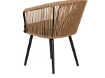 ΠΟΛΥΘΡΟΝΑ ΚΗΠΟΥ ARTELIBRE LOFOI ΜΑΥΡΟ/ΚΑΦΕ ΑΛΟΥΜΙΝΙΟ/RATTAN 60X62X81CM