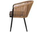 ΠΟΛΥΘΡΟΝΑ ΚΗΠΟΥ ARTELIBRE LOFOI ΜΑΥΡΟ/ΚΑΦΕ ΑΛΟΥΜΙΝΙΟ/RATTAN 60X62X81CM