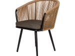 ΠΟΛΥΘΡΟΝΑ ΚΗΠΟΥ ARTELIBRE LOFOI ΜΑΥΡΟ/ΚΑΦΕ ΑΛΟΥΜΙΝΙΟ/RATTAN 60X62X81CM