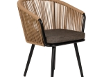 ΠΟΛΥΘΡΟΝΑ ΚΗΠΟΥ ARTELIBRE LOFOI ΜΑΥΡΟ/ΚΑΦΕ ΑΛΟΥΜΙΝΙΟ/RATTAN 60X62X81CM