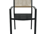 ΠΟΛΥΘΡΟΝΑ ΚΗΠΟΥ ARTELIBRE HORUS ΜΑΥΡΟ/ΚΑΦΕ ΑΛΟΥΜΙΝΙΟ/RATTAN 56X58X83CM