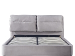 ΚΡΕΒΑΤΙ ΔΙΠΛΟ ARTELIBRE ACAENA ΓΚΡΙ ΒΕΛΟΥΔΟ 224X182.5X97CM (ΣΤΡΩΜΑ 160X200CM)