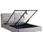 ΚΡΕΒΑΤΙ ΔΙΠΛΟ ARTELIBRE ACAENA ΓΚΡΙ ΒΕΛΟΥΔΟ 224X182.5X97CM (ΣΤΡΩΜΑ 160X200CM)
