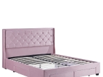 ΚΡΕΒΑΤΙ ΔΙΠΛΟ ARTELIBRE ANNONA ΑΝΟΙΧΤΟ ΡΟΖ ΒΕΛΟΥΔΟ 217X175X117.5CM (ΣΤΡΩΜΑ 160X200CM)