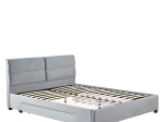 ΚΡΕΒΑΤΙ ΔΙΠΛΟ ARTELIBRE PRODREAM ΓΚΡΙ ΥΦΑΣΜΑ 206X169X96CM (ΣΤΡΩΜΑ 160X200CM)