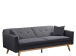 ΚΑΝΑΠΕΣ ΚΡΕΒΑΤΙ ARTELIBRE BELVIA ΣΚΟΥΡΟ ΓΚΡΙ 202X89X83CM