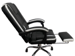 ΚΑΡΕΚΛΑ ΓΡΑΦΕΙΟΥ OPTISEAT ΜΑΥΡΟ/ΛΕΥΚΟ PVC/ΜΕΤΑΛΛΟ 67X65X105-115CM