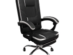 ΚΑΡΕΚΛΑ ΓΡΑΦΕΙΟΥ OPTISEAT ΜΑΥΡΟ/ΛΕΥΚΟ PVC/ΜΕΤΑΛΛΟ 67X65X105-115CM