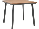 ΤΡΑΠΕΖΙ SYNERGY PAKOWORLD ΑΛΟΥΜΙΝΙΟ ΑΝΘΡΑΚΙ-PLYWOOD ΦΥΣΙΚΟ 80X80X74ΕΚ