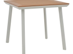ΤΡΑΠΕΖΙ SYNERGY PAKOWORLD ΑΛΟΥΜΙΝΙΟ ΛΕΥΚΟ-PLYWOOD ΦΥΣΙΚΟ 80X80X74ΕΚ