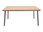 ΤΡΑΠΕΖΙ GRIFFITH PAKOWORLD ΑΝΘΡΑΚΙ ΑΛΟΥΜΙΝΙΟ ΚΑΙ PLYWOOD ΣΕ ΦΥΣΙΚΗ ΑΠΟΧΡΩΣΗ 160X80X74ΕΚ