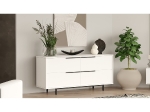 ΜΠΟΥΦΕΣ ARTELIBRE CARTMEL ΛΕΥΚΟ ΜΟΡΙΟΣΑΝΙΔΑ/ΜΕΤΑΛΛΟ 44.5X160X74.3CM