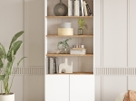 ΒΙΒΛΙΟΘΗΚΗ ARTELIBRE BELMONT ΠΕΥΚΟ/ΛΕΥΚΟ ΜΟΡΙΟΣΑΝΙΔΑ 75.5X26.8X168.3CM