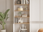 ΒΙΒΛΙΟΘΗΚΗ ARTELIBRE BELMONT ΠΕΥΚΟ/ΛΕΥΚΟ ΜΟΡΙΟΣΑΝΙΔΑ 75.5X26.8X168.3CM