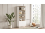 ΒΙΒΛΙΟΘΗΚΗ ARTELIBRE BELMONT ΠΕΥΚΟ/ΛΕΥΚΟ ΜΟΡΙΟΣΑΝΙΔΑ 75.5X26.8X168.3CM