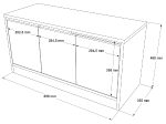 ΕΠΙΠΛΟ ΕΙΣΟΔΟΥ ARTELIBRE CROFTON ΦΥΣΙΚΟ ΜΟΡΙΟΣΑΝΙΔΑ 89.6X35.5X45.8CM