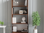 ΒΙΒΛΙΟΘΗΚΗ ARTELIBRE EDGWARE BAROQUE/ΑΝΘΡΑΚΙ ΜΟΡΙΟΣΑΝΙΔΑ 63.6X37.6X140CM