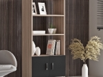ΒΙΒΛΙΟΘΗΚΗ ARTELIBRE EDGWARE ΟΞΙΑ/ΜΑΥΡΟ ΜΟΡΙΟΣΑΝΙΔΑ 63.6X37.6X140CM