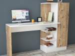 ΓΡΑΦΕΙΟ-ΡΑΦΙΕΡΑ KARY PAKOWORLD ΛΕΥΚΟ-OAK 152,5X40X120ΕΚ