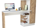 ΓΡΑΦΕΙΟ-ΡΑΦΙΕΡΑ KARY PAKOWORLD ΛΕΥΚΟ-OAK 152,5X40X120ΕΚ
