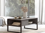 ΤΡΑΠΕΖΙ ΣΑΛΟΝΙΟΥ HONORA PAKOWORLD ΑΝΘΡΑΚΙ ANTIQUE-ΜΑΥΡΟ 100X60X44.5ΕΚ