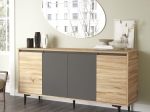 ΜΠΟΥΦΕΣ AUGUSTA PAKOWORLD OAK-ΑΝΘΡΑΚΙ 160X40X78.5ΕΚ