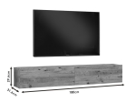 ΕΠΙΠΛΟ ΤΗΛΕΟΡΑΣΗΣ ΕΠΙΤΟΙΧΙΟ DELLO PAKOWORLD ΛΕΥΚΟ-SONOMA 180X31.6X29.6ΕΚ