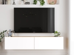 ΕΠΙΠΛΟ ΤΗΛΕΟΡΑΣΗΣ ΕΠΙΤΟΙΧΙΟ SERIT PAKOWORLD ΛΕΥΚΟ-SONOMA 140X31.6X29.6ΕΚ