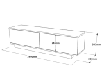 ΕΠΙΠΛΟ ΤΗΛΕΟΡΑΣΗΣ ZOEVA PAKOWORLD WENGE 140X.35X38.2ΕΚ
