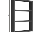 ΡΑΦΙΕΡΑ ΤΟΙΧΟΥ SERAPHIM PAKOWORLD OAK 43.2X9X60ΕΚ