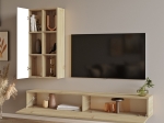 ΣΥΝΘΕΤΟ ΣΑΛΟΝΙΟΥ ΕΠΙΤΟΙΧΙΟ TOPAZ PAKOWORLD SONOMA-ΛΕΥΚΟ 174.5X27X145ΕΚ