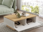 ΤΡΑΠΕΖΙ ΣΑΛΟΝΙΟΥ THUNDER PAKOWORLD SONOMA-ΛΕΥΚΟ 90X60X31.5ΕΚ