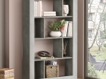 ΒΙΒΛΙΟΘΗΚΗ CARING PAKOWORLD ΓΚΡΙ ANTIQUE-ΑΝΘΡΑΚΙ ANTIQUE 94.5X27X145.5ΕΚ