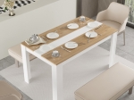 ΤΡΑΠΕΖΙ SEPEN PAKOWORLD ΣΕ ΦΥΣΙΚΗ-ΛΕΥΚΗ ΑΠΟΧΡΩΣΗ 140X80X74ΕΚ
