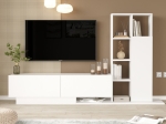 ΣΥΝΘΕΤΟ ΣΑΛΟΝΙΟΥ DAMON PAKOWORLD ΣΕ ΛΕΥΚΗ ΑΠΟΧΡΩΣΗ 140X29.5X39.5ΕΚ
