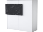 ΓΡΑΦΕΙΟ RECEPTION TRIANA PAKOWORLD ΜΕΛΑΜΙΝΗΣ ΛΕΥΚΟ-ΑΝΘΡΑΚΙ 110X40X110ΕΚ