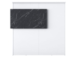 ΓΡΑΦΕΙΟ RECEPTION TRIANA PAKOWORLD ΜΕΛΑΜΙΝΗΣ ΛΕΥΚΟ-ΑΝΘΡΑΚΙ 110X40X110ΕΚ